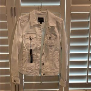 White jean jacket